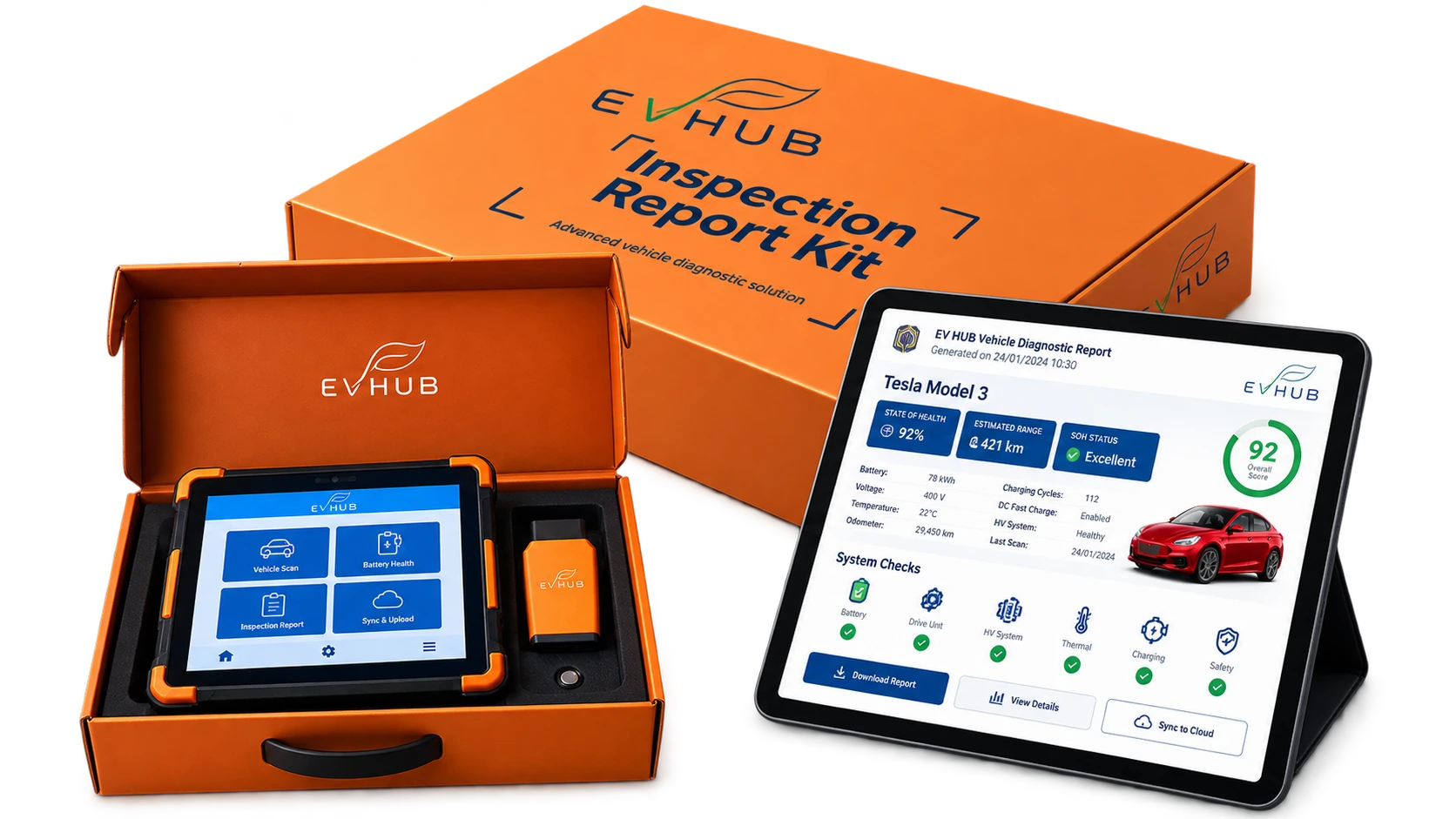 EV HUB Inspection Report Kit